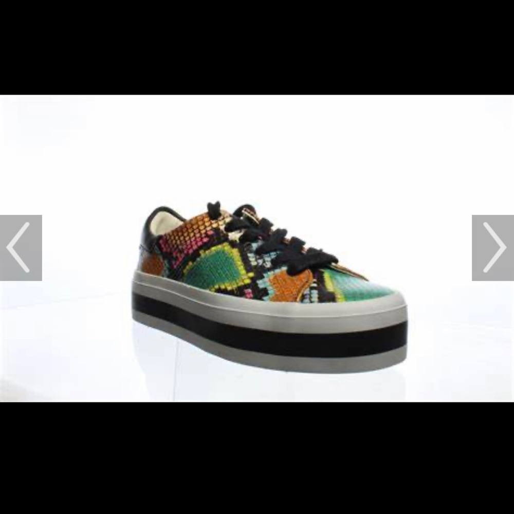 Alice+Olivia Multicolor Ezra Snake-Print Sneakers